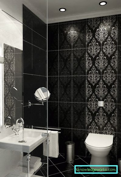 16 Црно-бело купатило - 105 фотографија