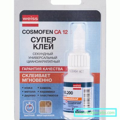 Цијаноакрилатни лепак: сорте и својства Цијаноакрилатни лепак: сорте и својства