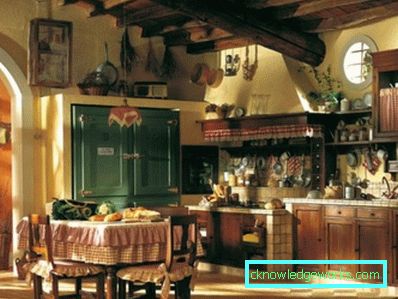 278-рустикална кухиња - 105 фотографија