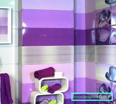 Лилац купаоница - 50 фотографија величанствено угодне боје у унутрашњости