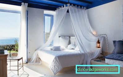 Фотографије: спаваћа соба у грчком медитеранском стилу
