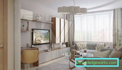 Дизајн дневне собе 15 квадратних метара - фотографија модерних интеријера соба