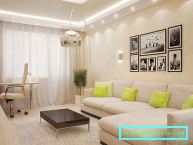 Спаваца соба дневни боравак дизајн 18 м² - 50 интеријера фотографије