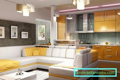 Дизајн кухиње и дневног боравка Дизајн кухиње и дневног боравка