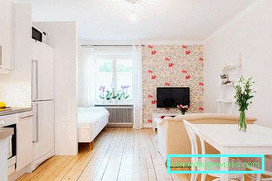 Дизајн кухиње-дневног боравка од 30 квадратних метара. м