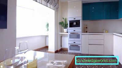 Дизајн кухиње у комбинацији са балконом Дизајн кухиње у комбинацији са балконом
