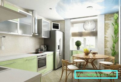Дизајн кухиње у комбинацији са балконом Дизајн кухиње у комбинацији са балконом