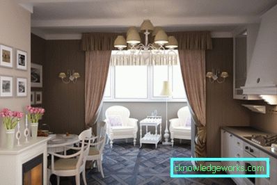 Дизајн кухиње у комбинацији са балконом Дизајн кухиње у комбинацији са балконом