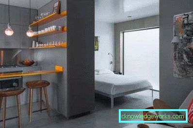 Дизајн кухиње у једнособном стану