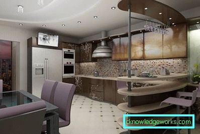 Мала кутна кухиња са баром Мала кутна кухиња са баром