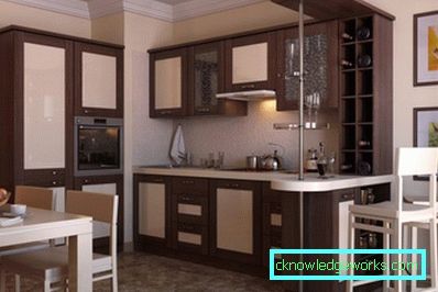 Мала кутна кухиња са баром Мала кутна кухиња са баром