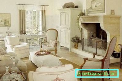 Провансе стиле ливинг роом - интеријер фотографија и стилске карактеристике