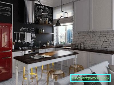 Како ставити хладњак у малу кухињску фотографију