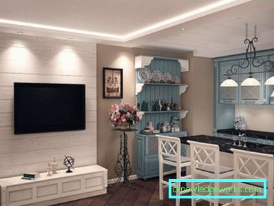 Кухиња дневни боравак 18 м2