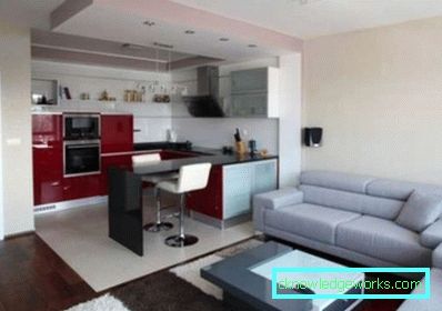 Кухиња дневни боравак 18 м2