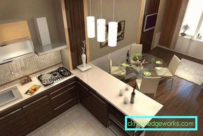 Кухиња дневни боравак 18 м2