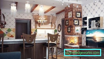 Кухиња са камином Кухиња са камином
