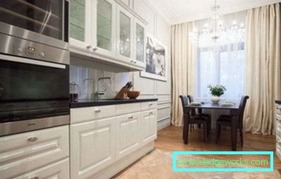 Кухиња у комбинацији са ходником у Хрушчову - дизајн фотографија
