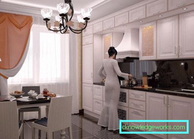 Мала кухиња површине 5 м2. м са фрижидером Мала кухиња површине 5 м2. м са фрижидером
