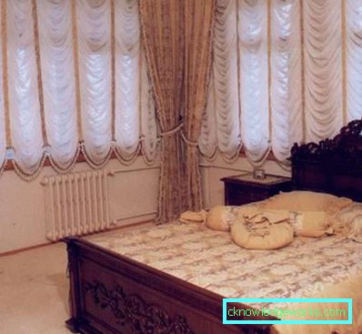 Завесе у спаваћој соби - фотографија