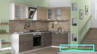 Угаони зидни ормар за кухињу Угаони зидни ормар за кухињу